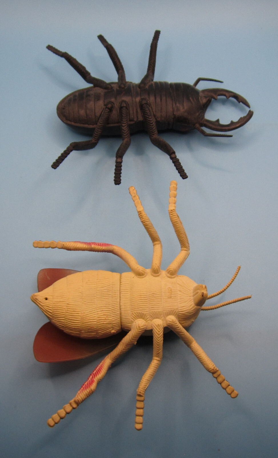 Jumbo Large Creepy Crawler Rubber Beetle and Fly Scary Halloween