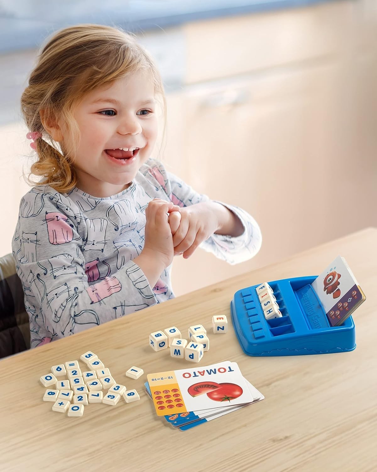 Alphabet & Math Matching Game: Fun Letter Dice and Flash Cards for Toddlers