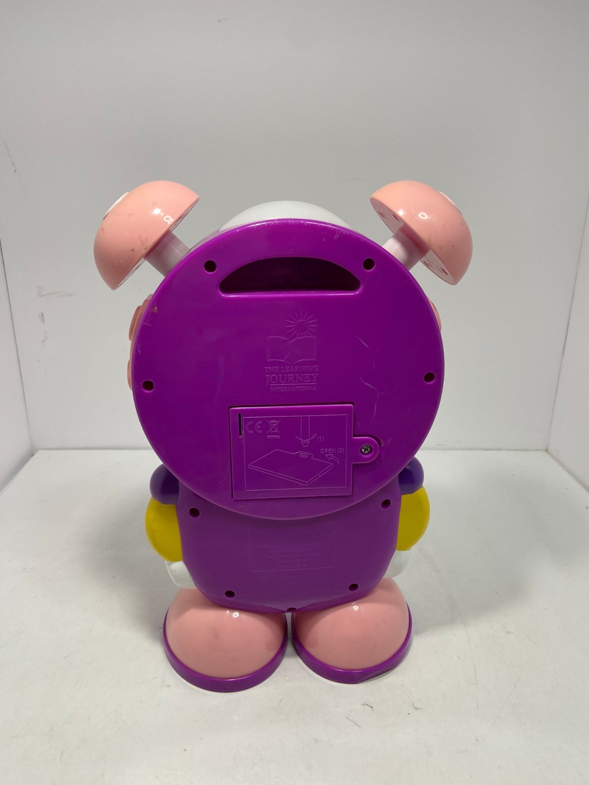 🍉 The Learning Journey Pink Telly The Teaching Learning Time Clock – Works J8