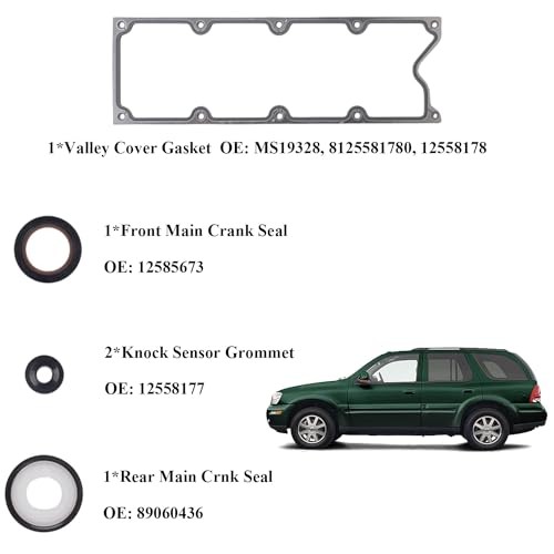 CS9284 Head Gasket Set with Cylinder Head Bolts Kit Compatible with 2002-2011