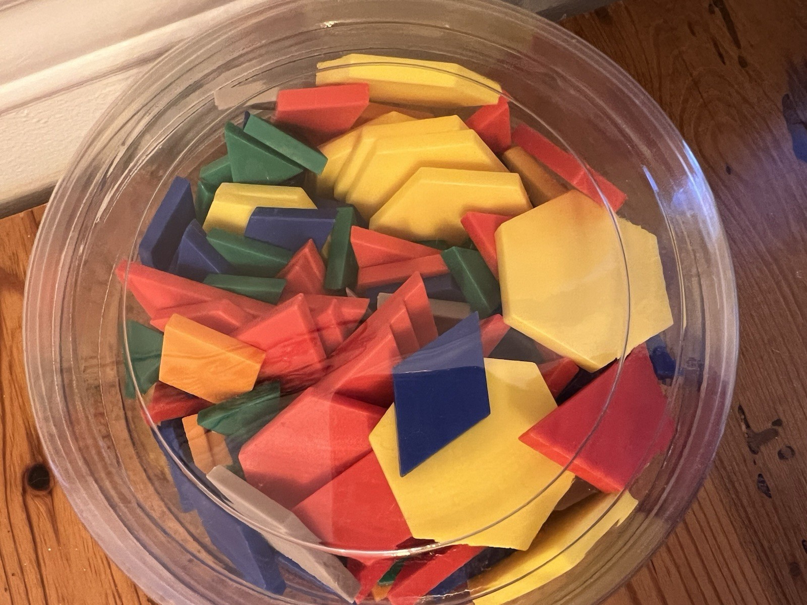 Lakeshore Learning 250 Plastic Pattern Blocks 6 Colors And Shapes Age 3+ New