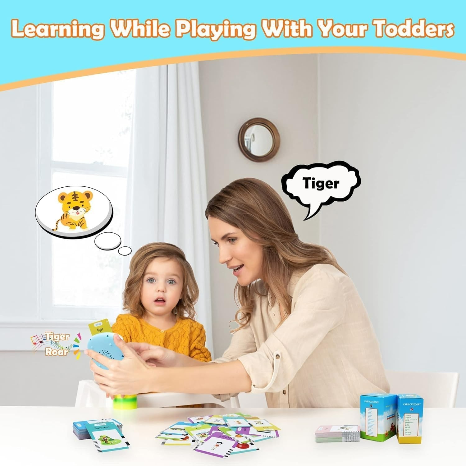 Educational English & Korean Talking Flash Cards – 510 Words for Early Learning