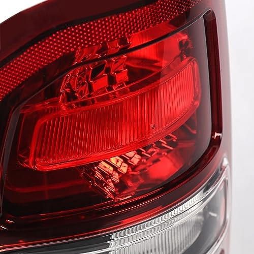 Halogen Tail Lights Assembly Compatible with Dodge Ram 1500 Black RH Passenger