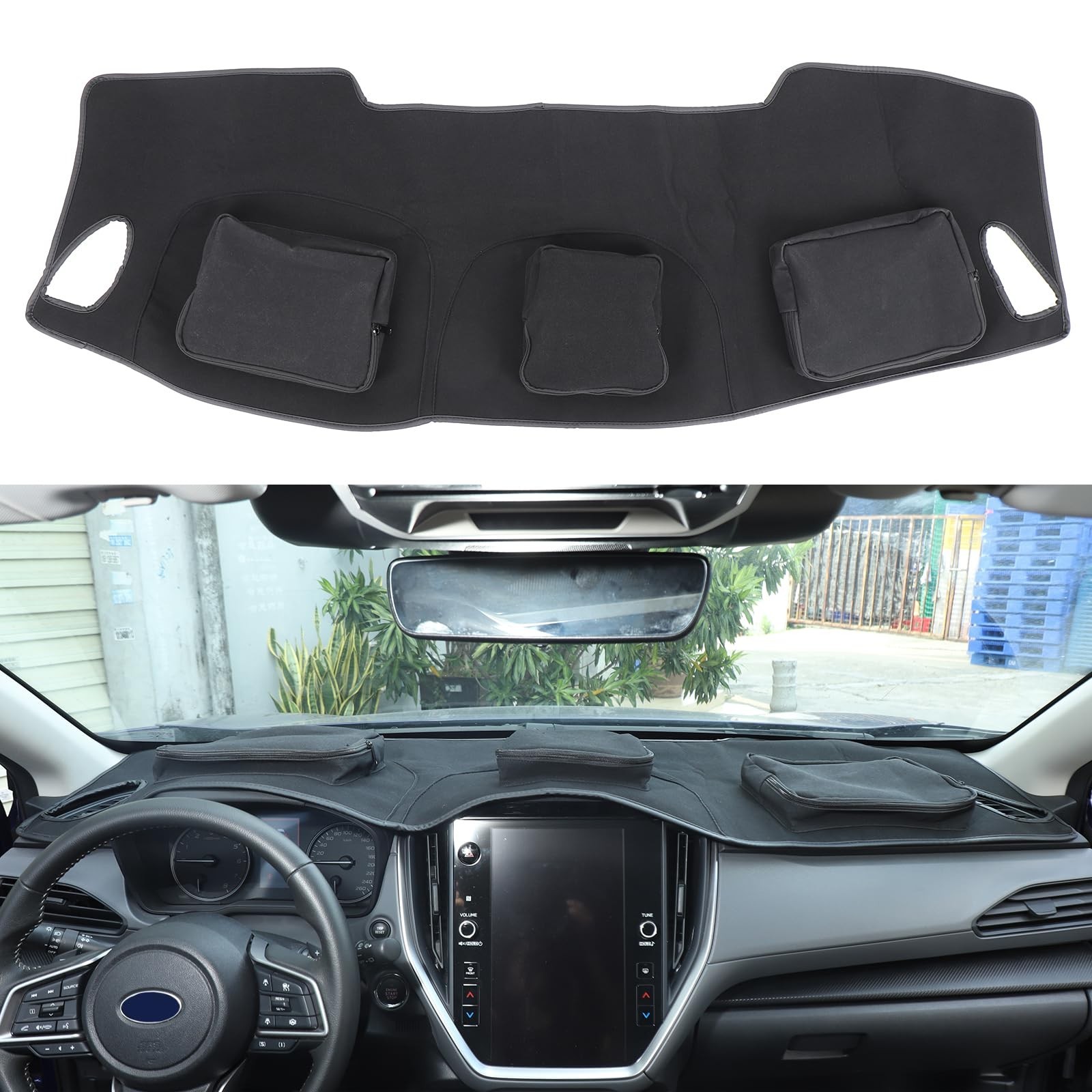 Car Dashboard Cover Mat Storage Bag Compatible with Subaru Crosstrek 2024-202…