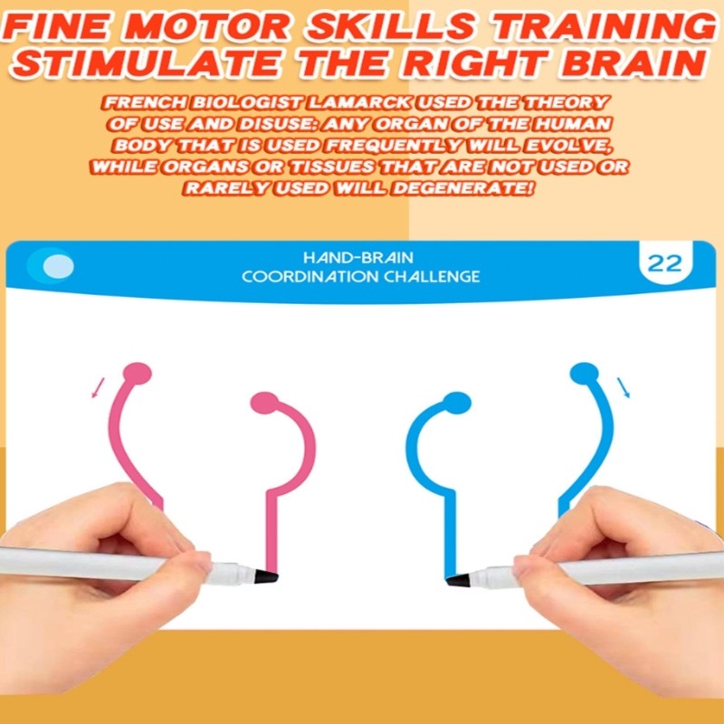 Interactive Left Right Brain Exercise Cards For Kids Educational Play Gadget