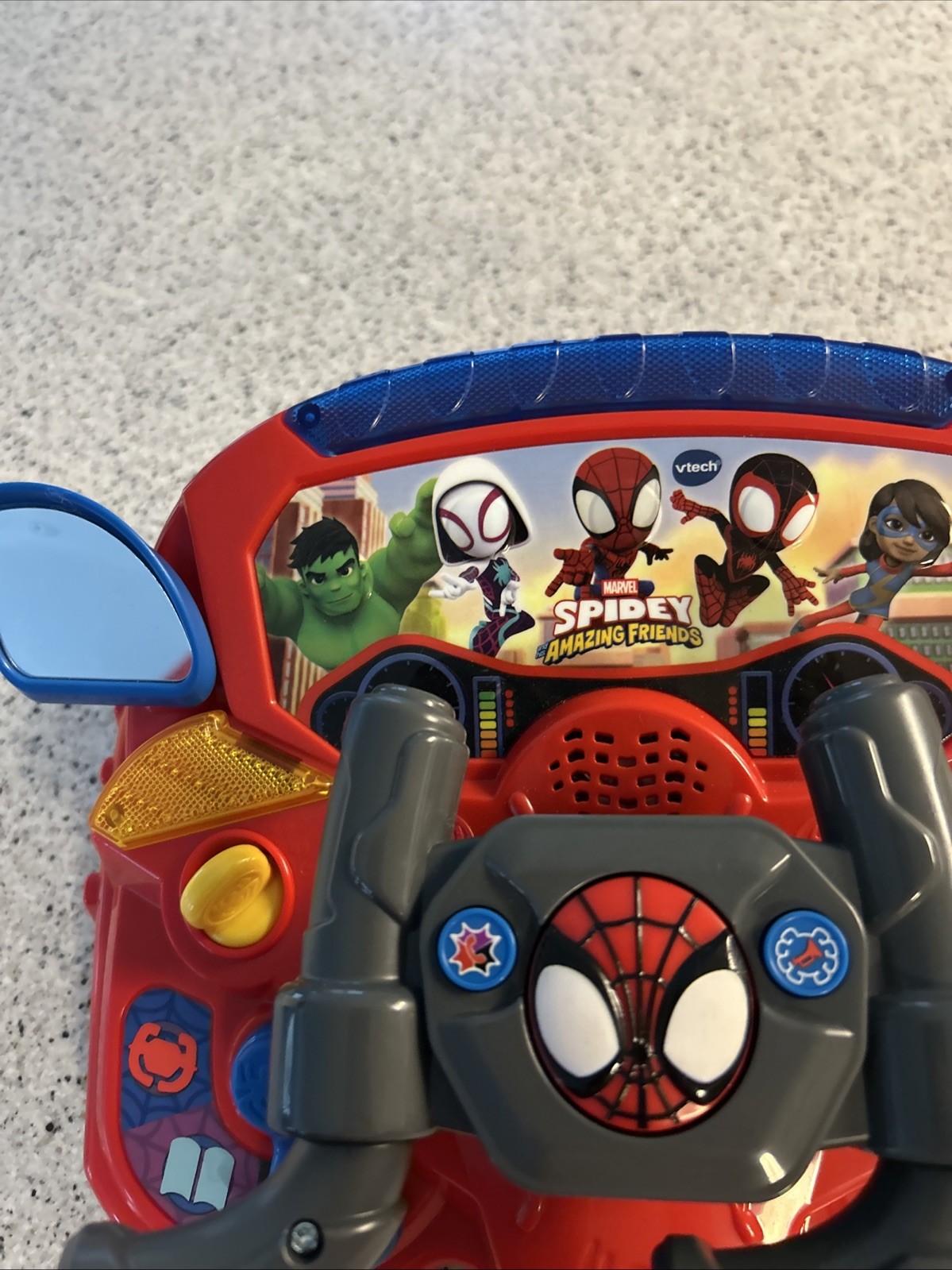 VTech Spidey & His Amazing Friends 2-in-1 Interactive Driver Educational Toy,