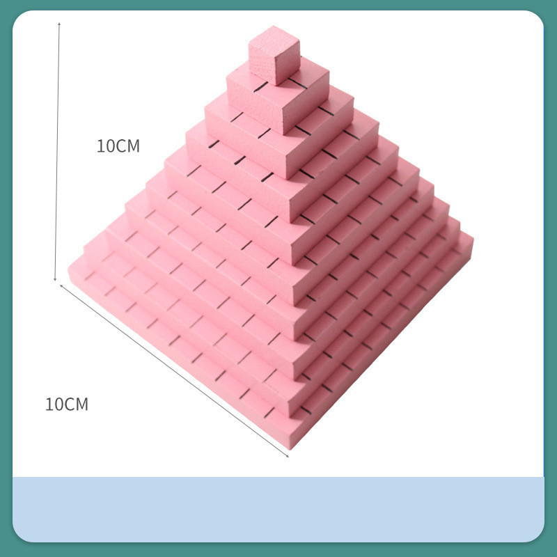 Children’s Mathematics Teaching Toy Cube Tower Early Childhood Education Puzzle