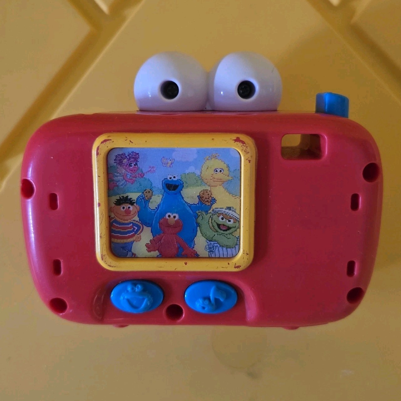 Tested 2009 Sesame Street Elmo Sing And Giggle Camera Talking Toy Fisher-Price