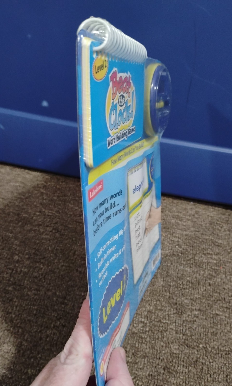 HTF NEW Vintage 2008 Lakeshore Beat the Clock Timer Word Building Game