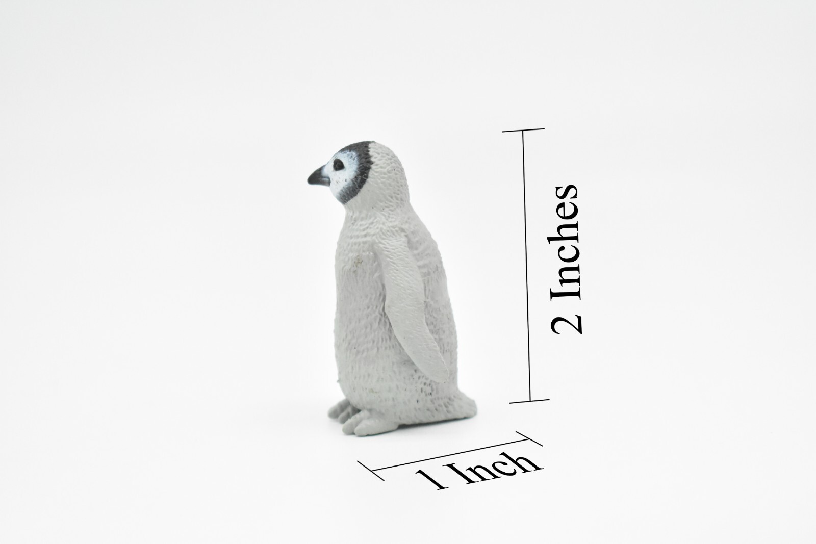 Penguin, Emperor, Baby, Chick, Very Nice Rubber Reproduction, Hand Painted 2″