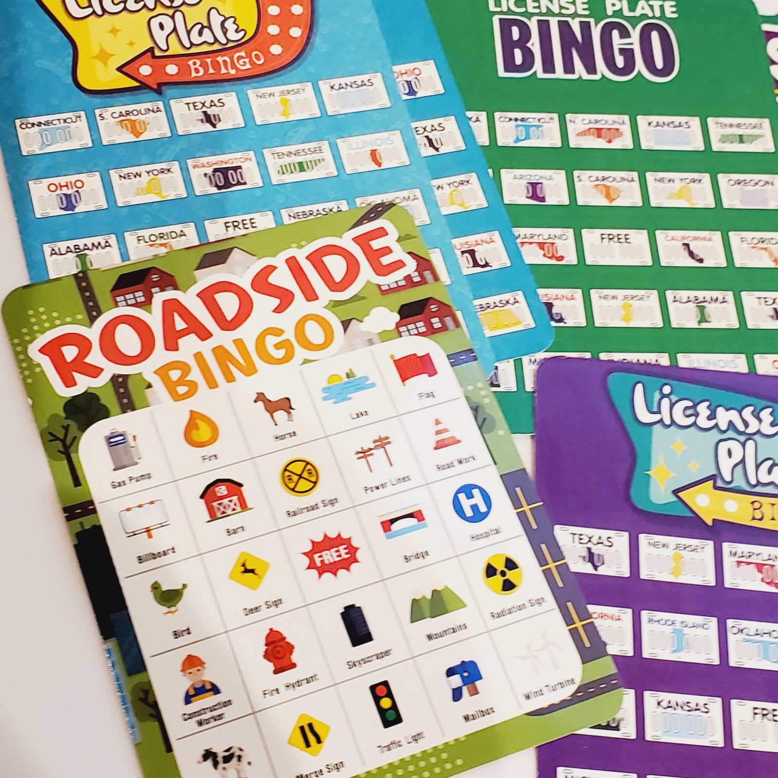 Set of 5 Flashcard Travel Game and Learning Activities 1 card missing in Usborn