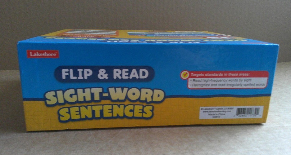 Lakeshore Flip & Read Sight-Word Sentences Set #HH706 Educational Reading Kit