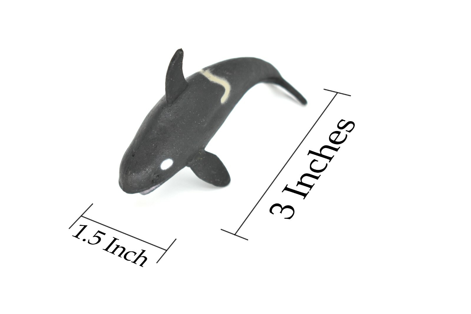 Orca, Killer Whale, Leaping, Very Nice Plastic Replica 3″ – F1106 B203