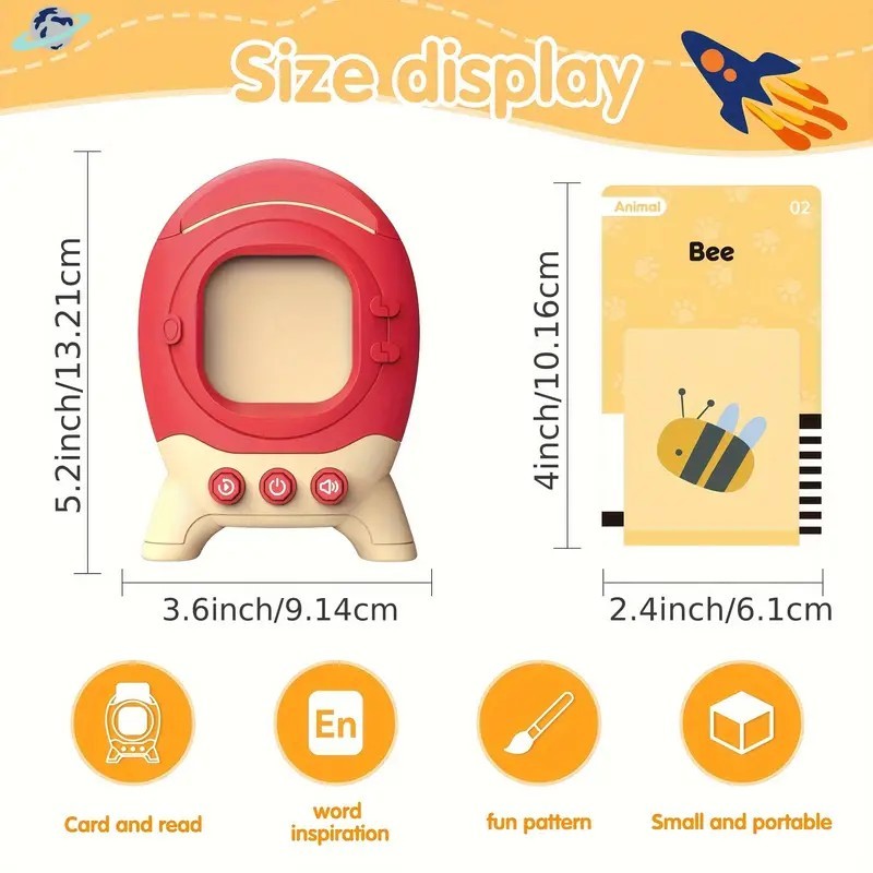 Talking Flash Cards 224 Sight Words Montessori Learning Toy for Toddlers Kids