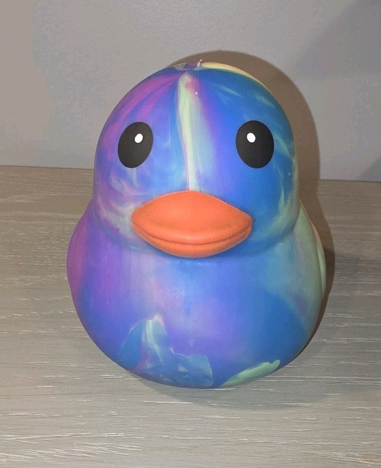 Sunny Days Tye Dye Duck Squishy – Pick Your Exact One!