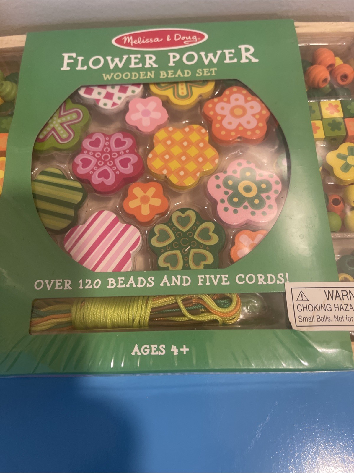 Melissa & Doug Flower Power Wooden Bead Set Ages 4+
