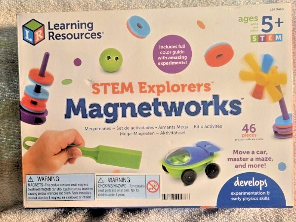 Learning Resources STEM Explorers Magnetworks 46-Piece Set – Ages 5+ Physics Kit