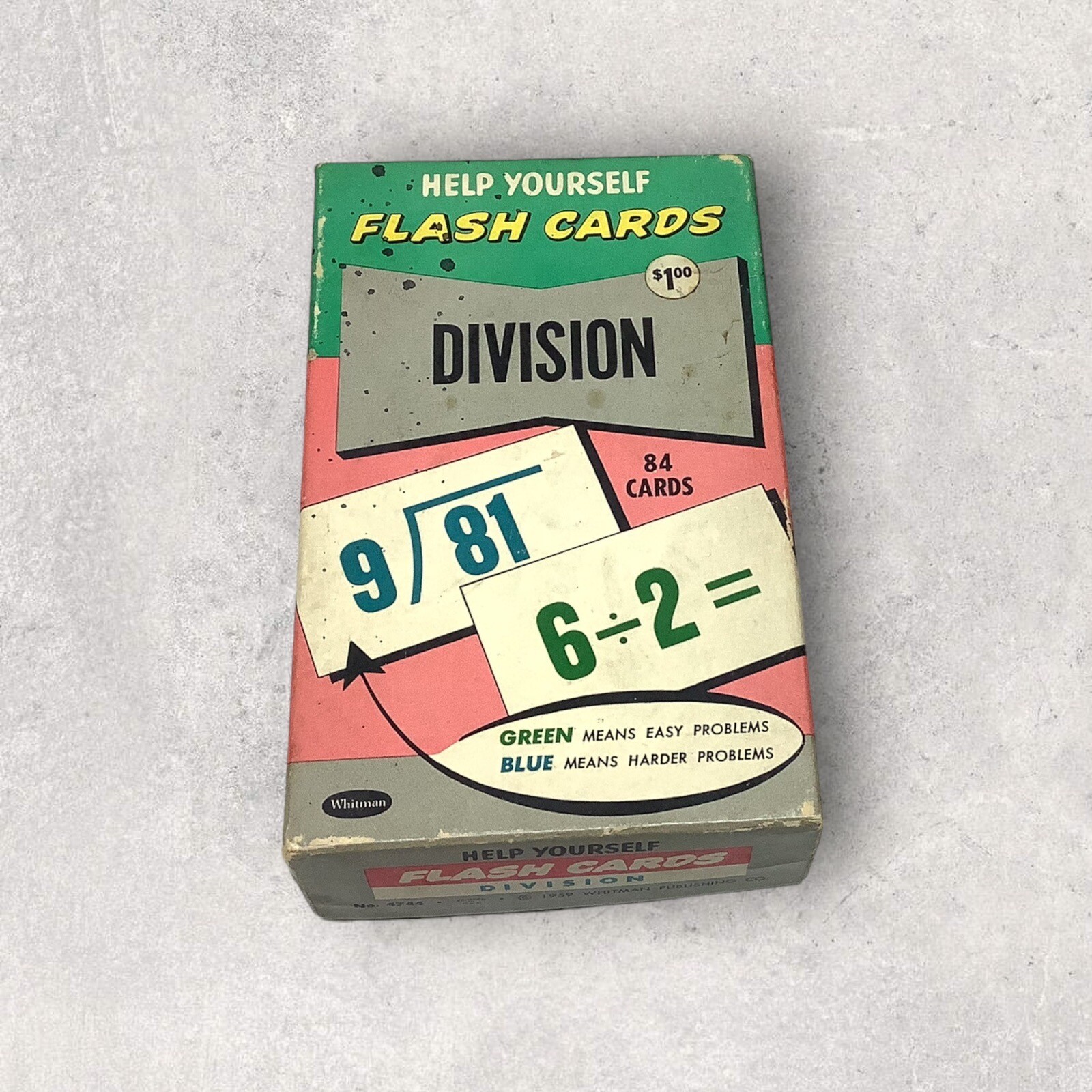 1959 WHITMAN PUBLISHING HELP YOURSELF FLASH CARDS DIVISION