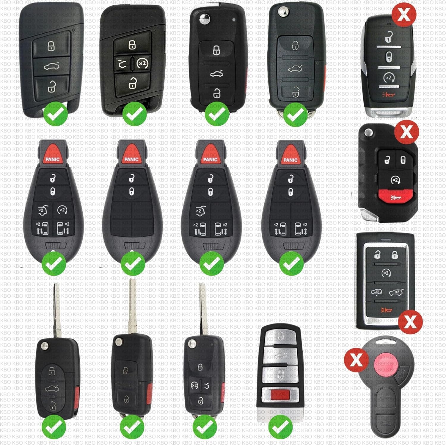 CR2032 2-Pack Key Fob Battery Replacement Kit for Volkswagen – Compatible with