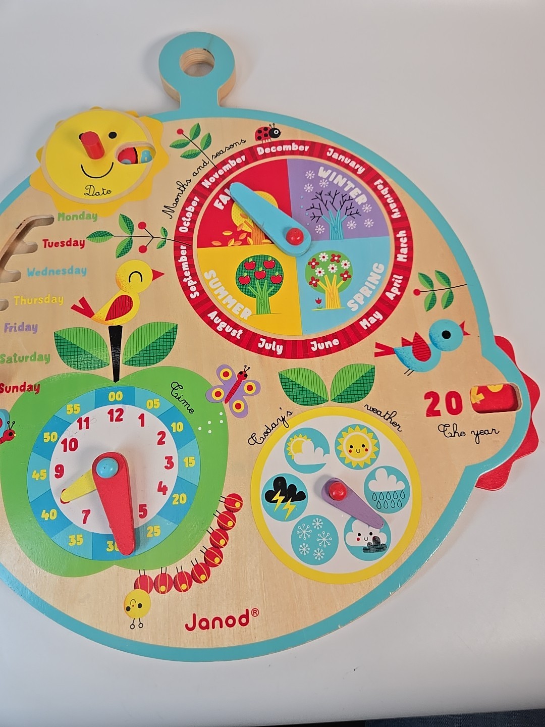 CALENDAR OVER TIME (ENGLISH VERSION) (WOOD) Montessori