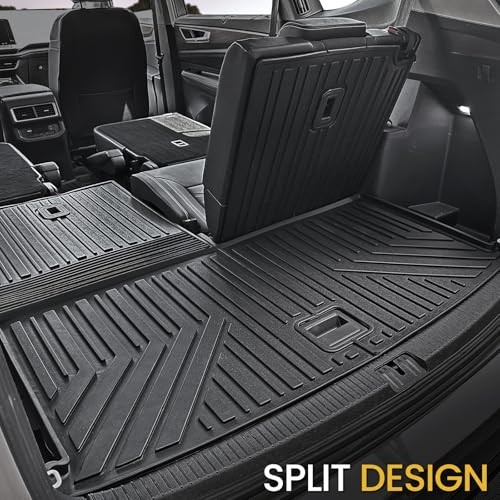 Floor Mats Set for 2018-2025 2026 Volkswagen VW Atlas 7 Seats Bench Seating Car