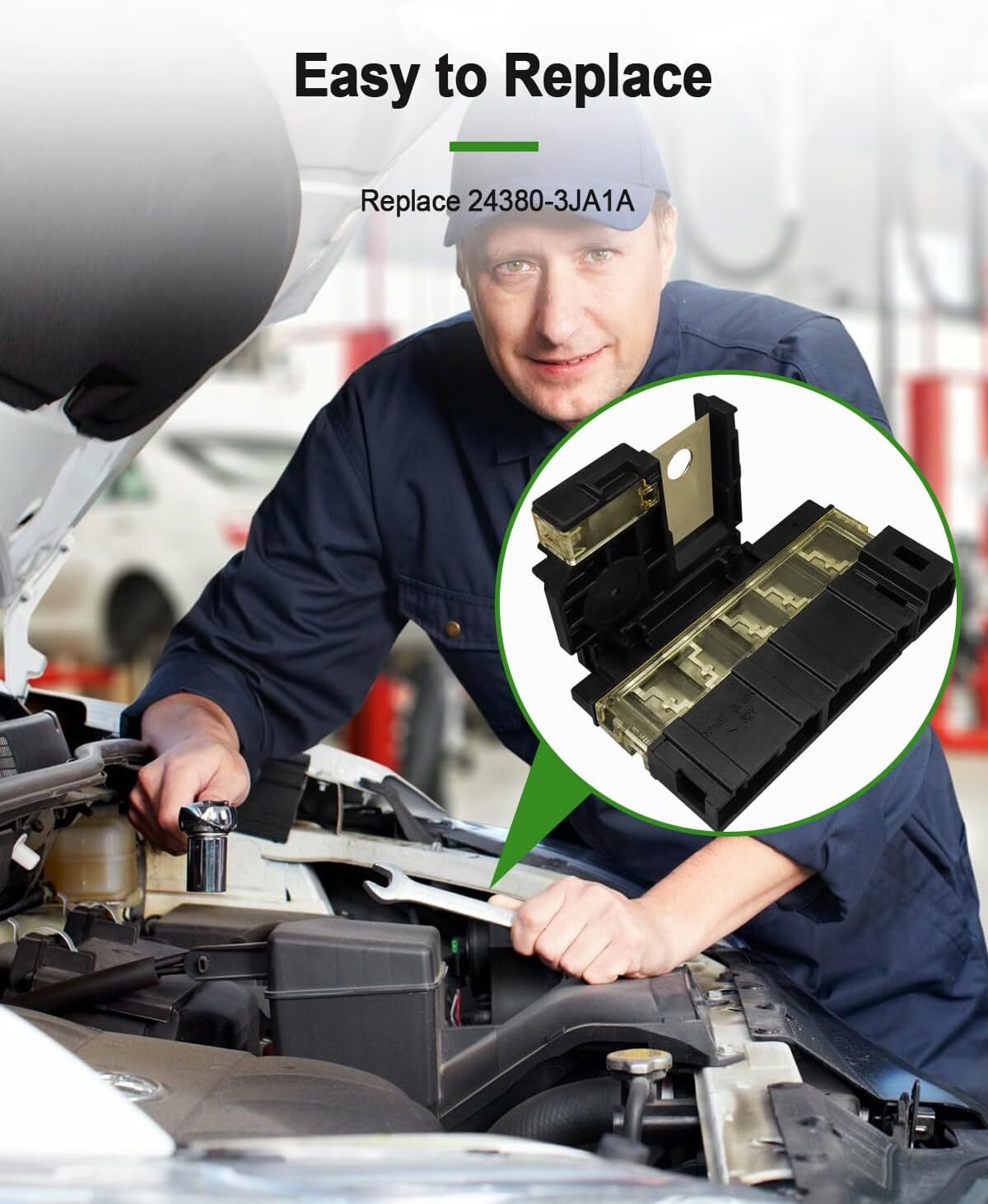 Positive Battery Fuse Terminal Replace ‎24380-3JA1A, Fusible Fuselink Battery
