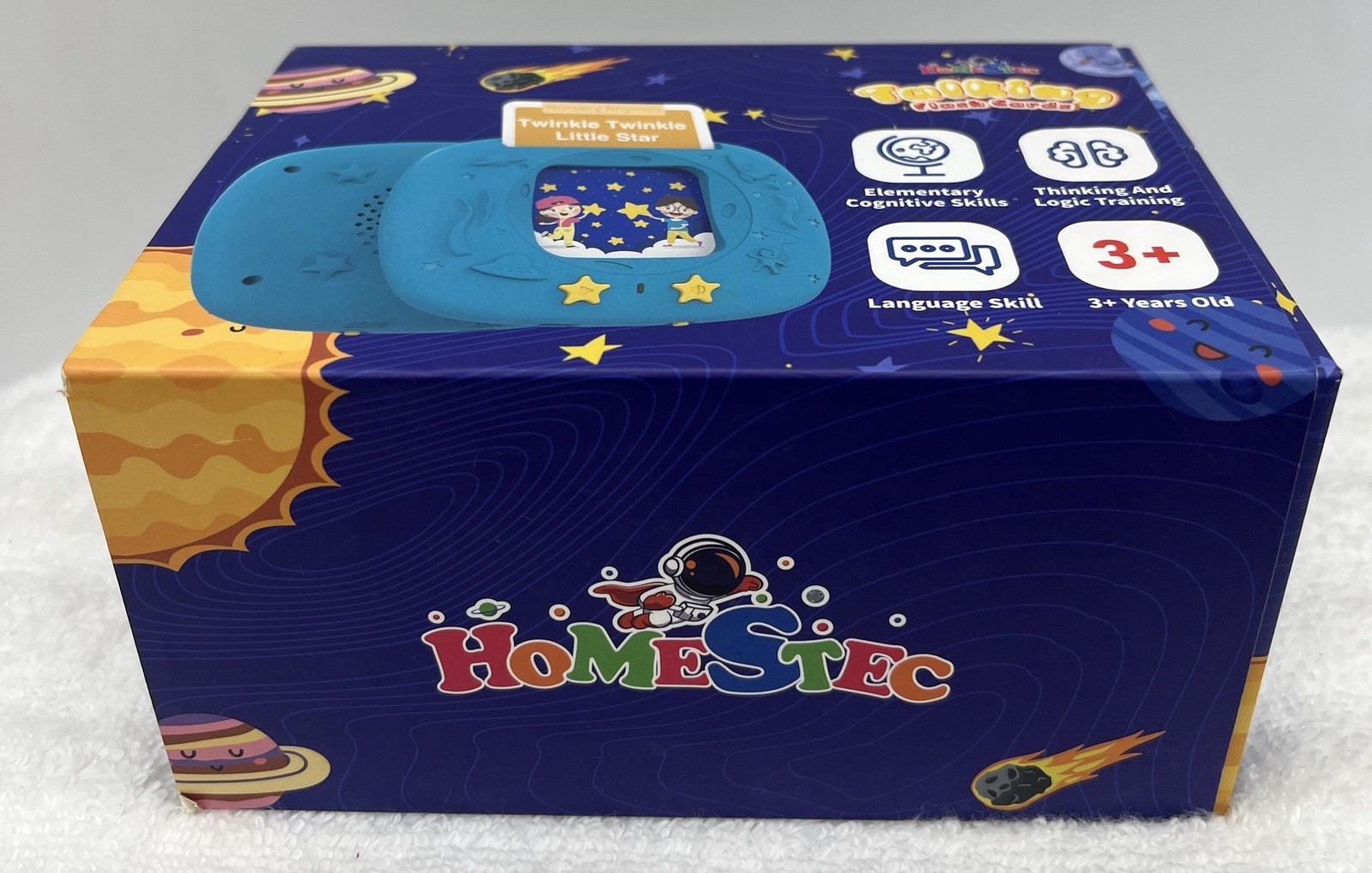 Toddlers Talking Flash Cards Sight Words Speech Therapy Toys Learning Blue USA