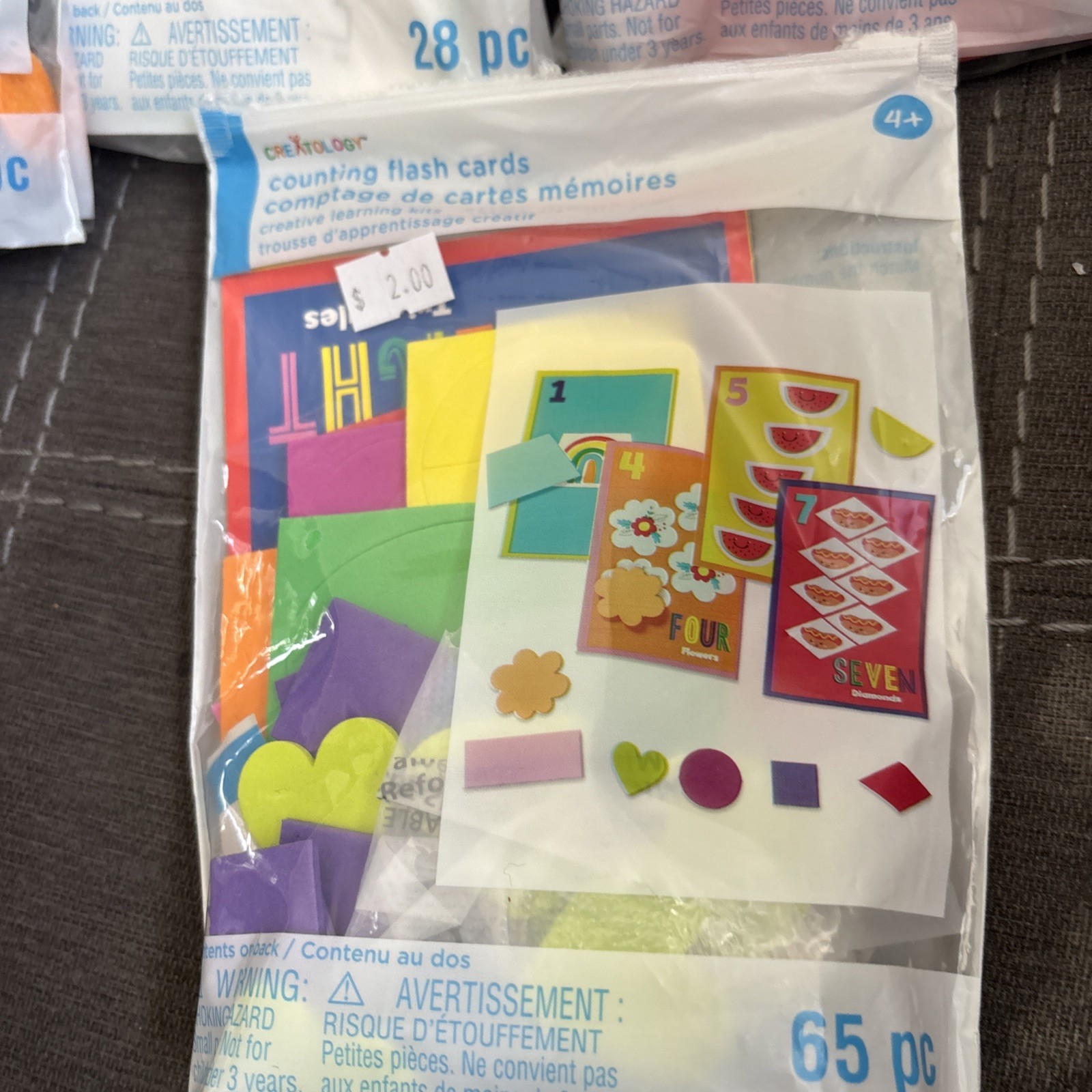 Lot Of 5 Creatology Crafts Felt Money, Magnetic Letter Board, Wood Craft