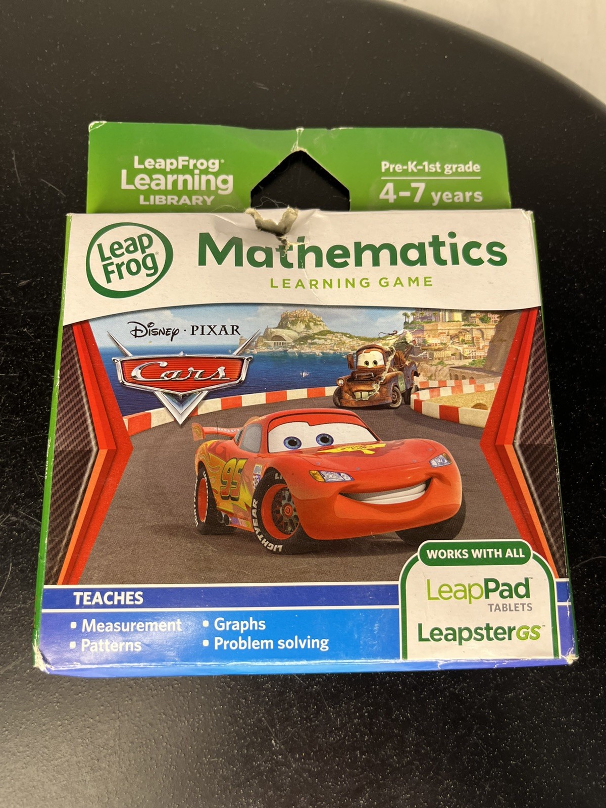 NIOB Leapfrog Explorer Game Lot X2 Mathematics Cars 4-7 & Sponge Bob 6-9