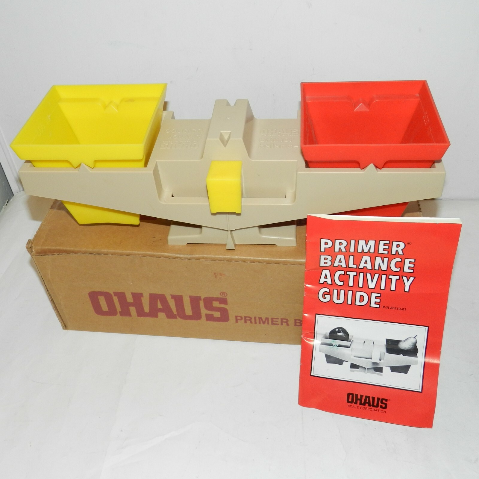 OHAUS Primer Balance Scale Measuring Tool Plastic Red and Yellow NIB