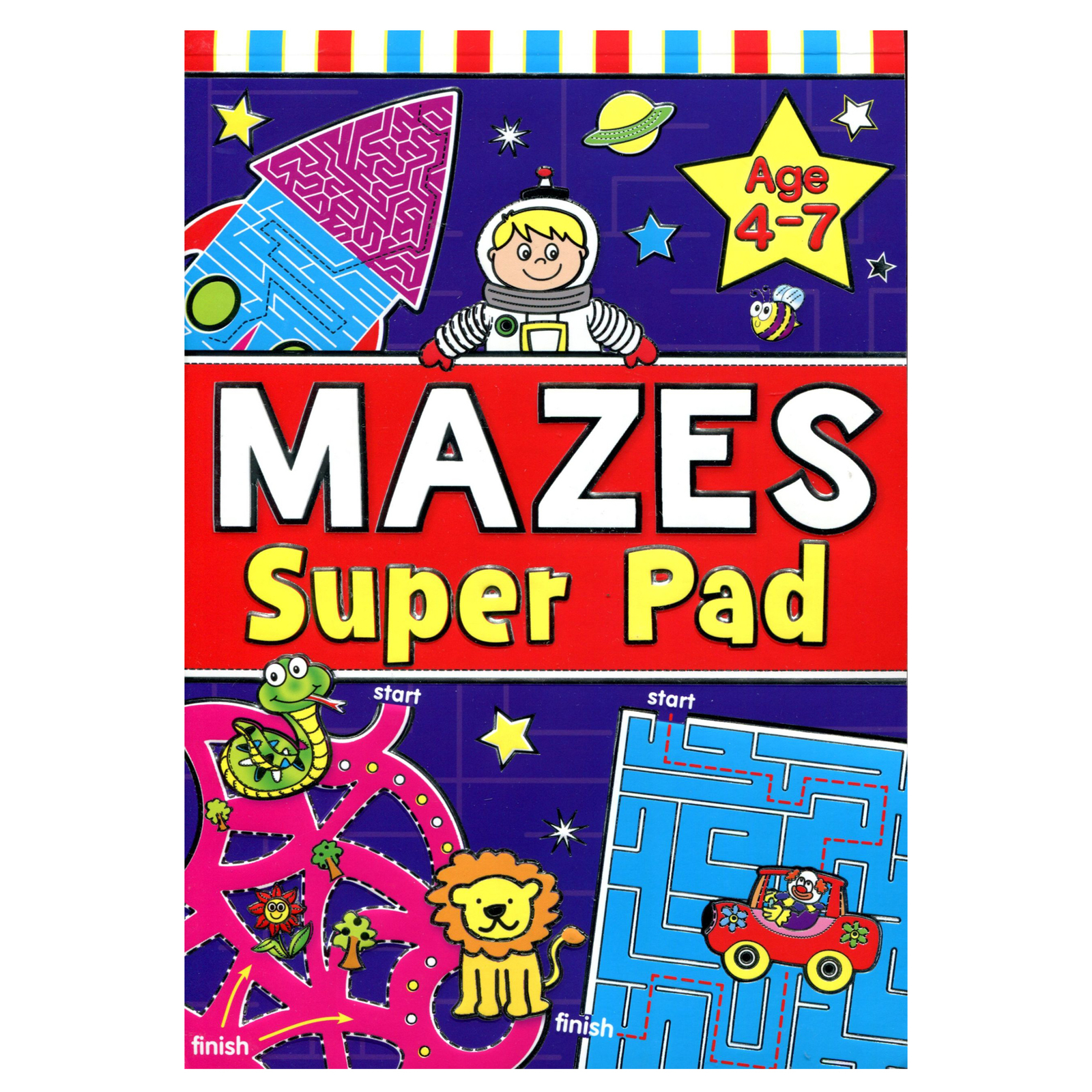 Super Pad Activity Book – Great for Holiday – Age 4-7 Mazes