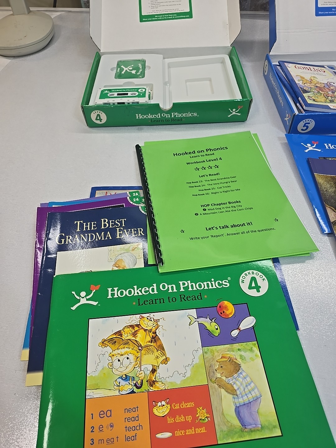 Hooked on Phonics Set Levels 3 4 5 Learn To Read Homeschool **READ DESCRIPTION**