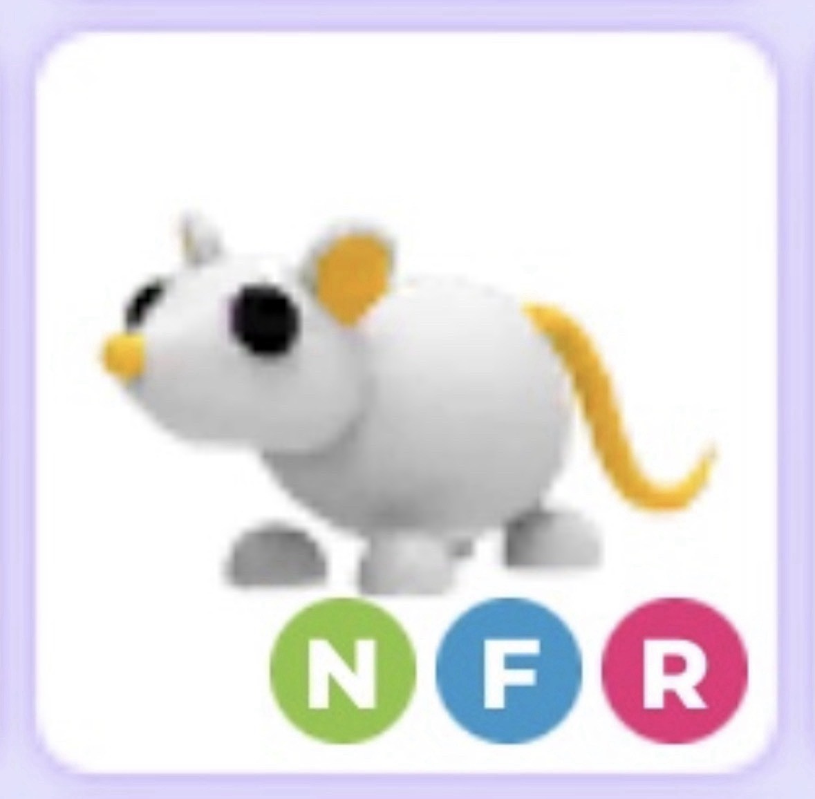 NFR Neon Fly Ride Golden Rat ❤️ Legendary ❤️ Adopt Me Pet