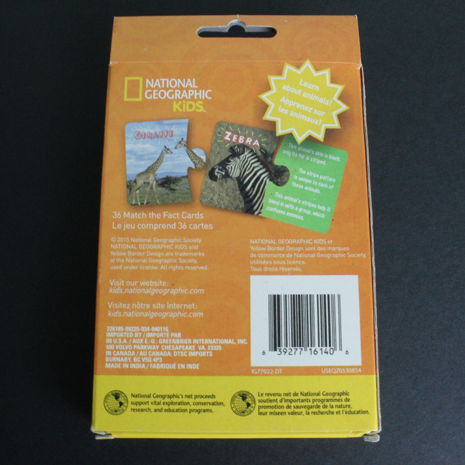 Kids Learning Flash Cards, Lot of 3: Addition Multiplication National Geographic