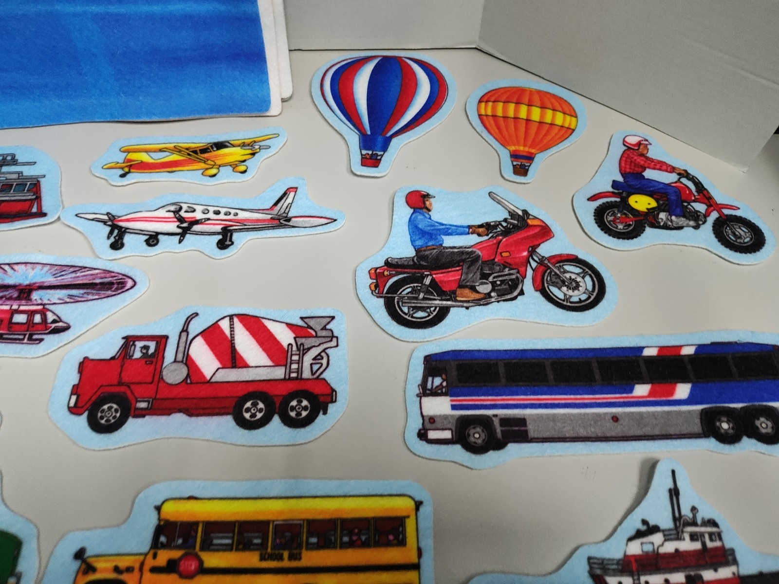 Felt Board Story Teller Felt Book Transportation Trucks Airplanes Fire Rescue