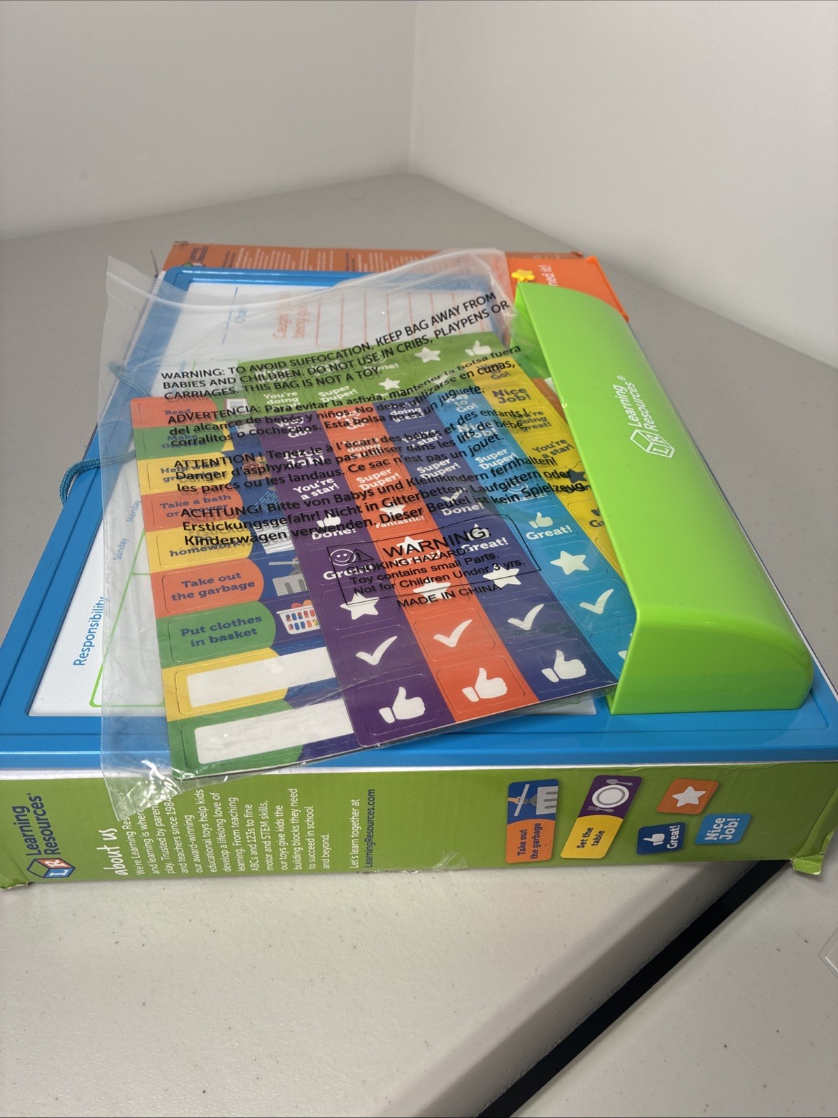 Kids Reward Chart Good Job Learning Resources Homeschool Chores (Opened box)
