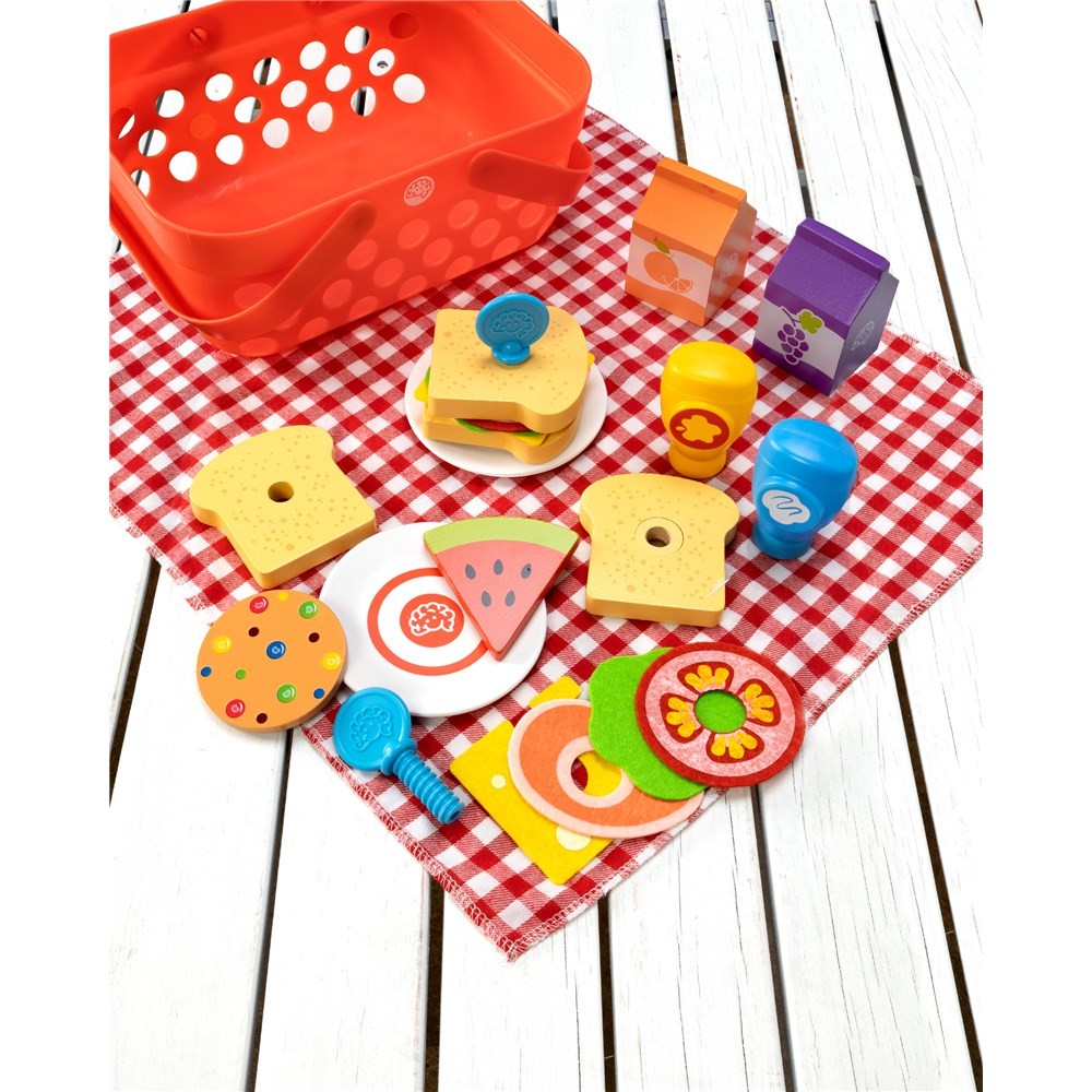 Fat Brain Pretendables Picnic Basket Set