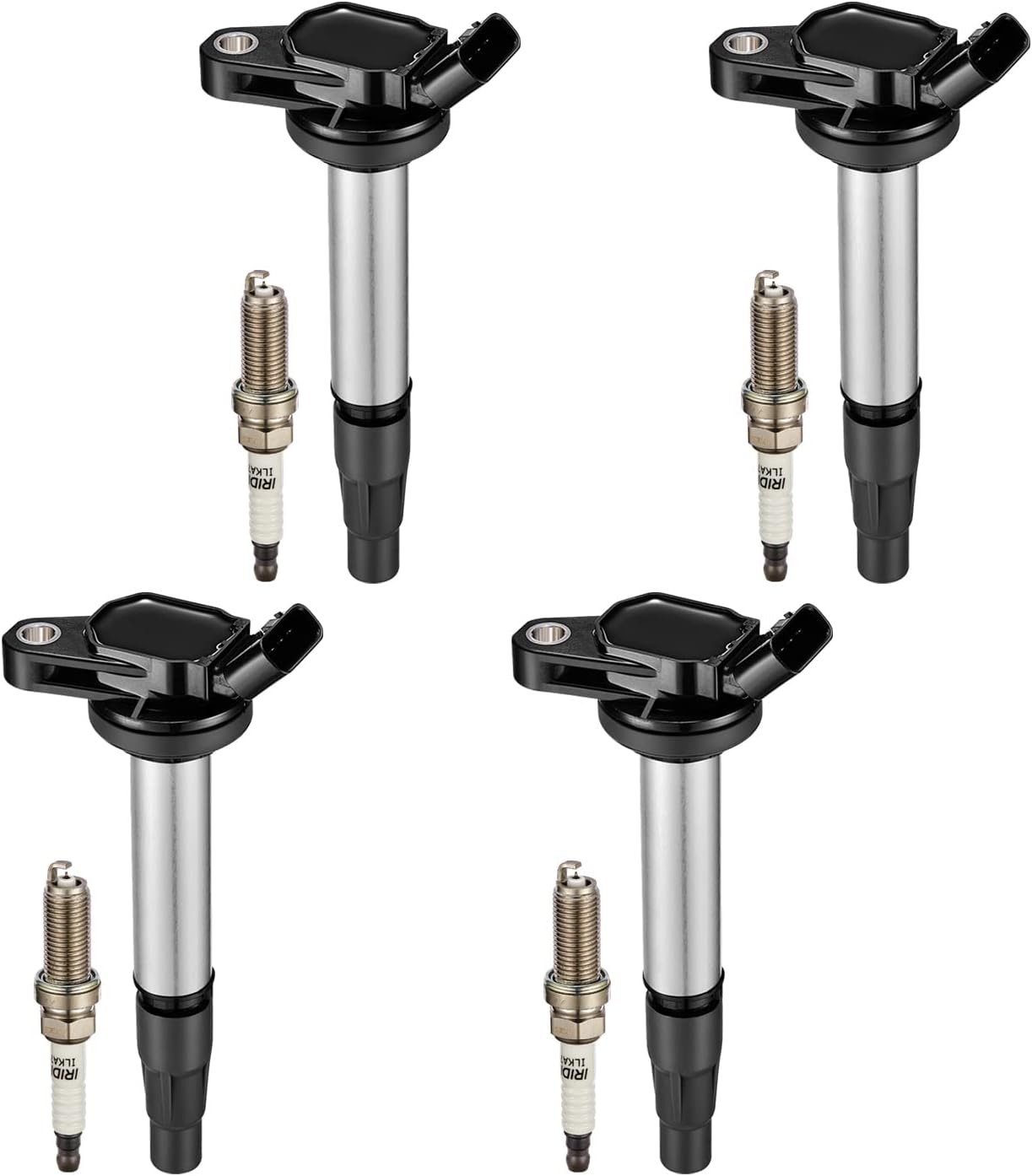 BDFHYK Ignition Coil Pack UF596 and Iridium Spark Plugs 93501 Compatible with…