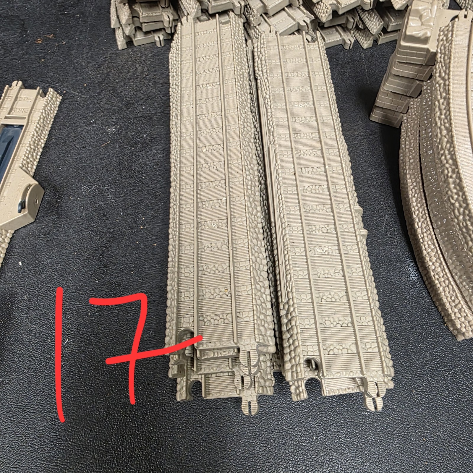 Huge Thomas TrackMaster Tan Track Lot Pc Curves Straights Switches Bridge