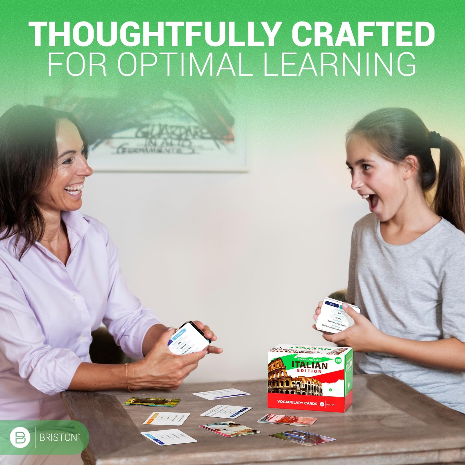 Italian Vocabulary Flash Cards – 300 Words with Pictures & Pronunciation – Ed…
