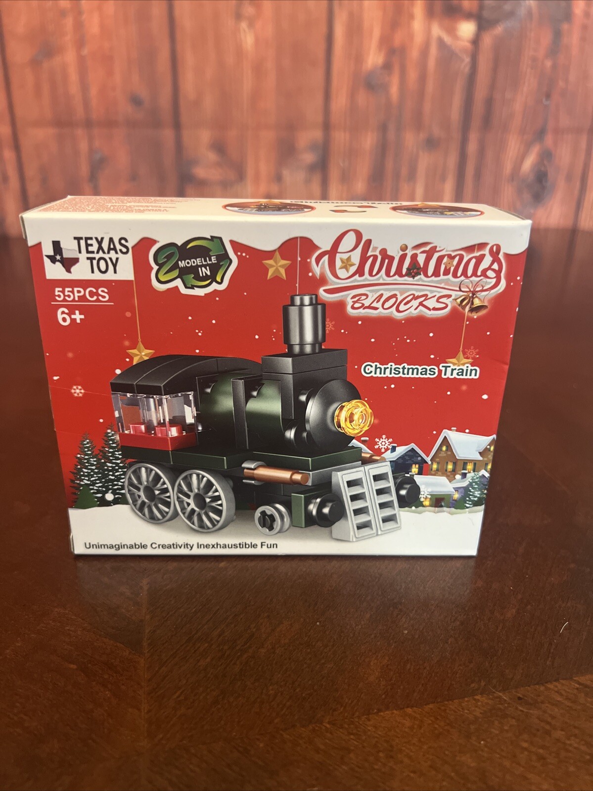 Building Blocks Xmas Train Holiday Series Blocks Perfect For Stocking Stuffer.