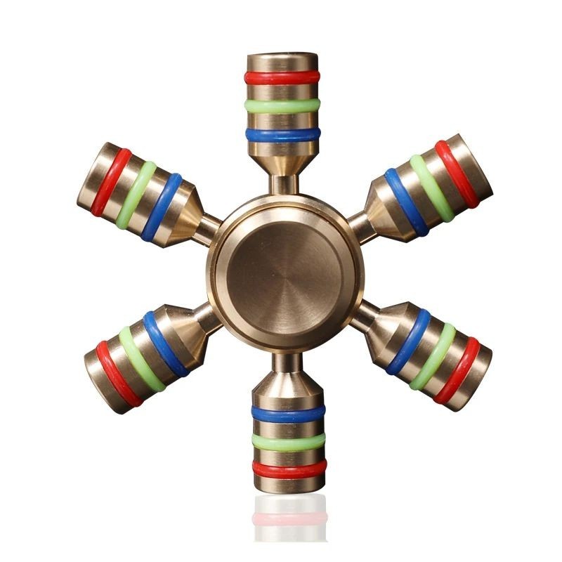 Unique Metal Fidget Spinner – EDC Fingertip Gyro Toy for Stress & Anxiety Relief