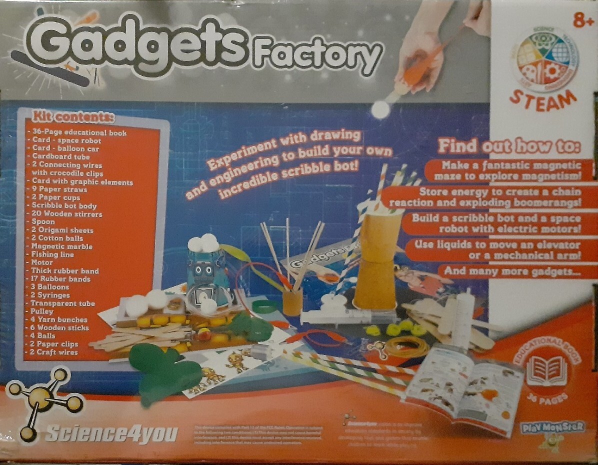 Science4you STEAM Gadgets Factory Experiments Projects Game A8
