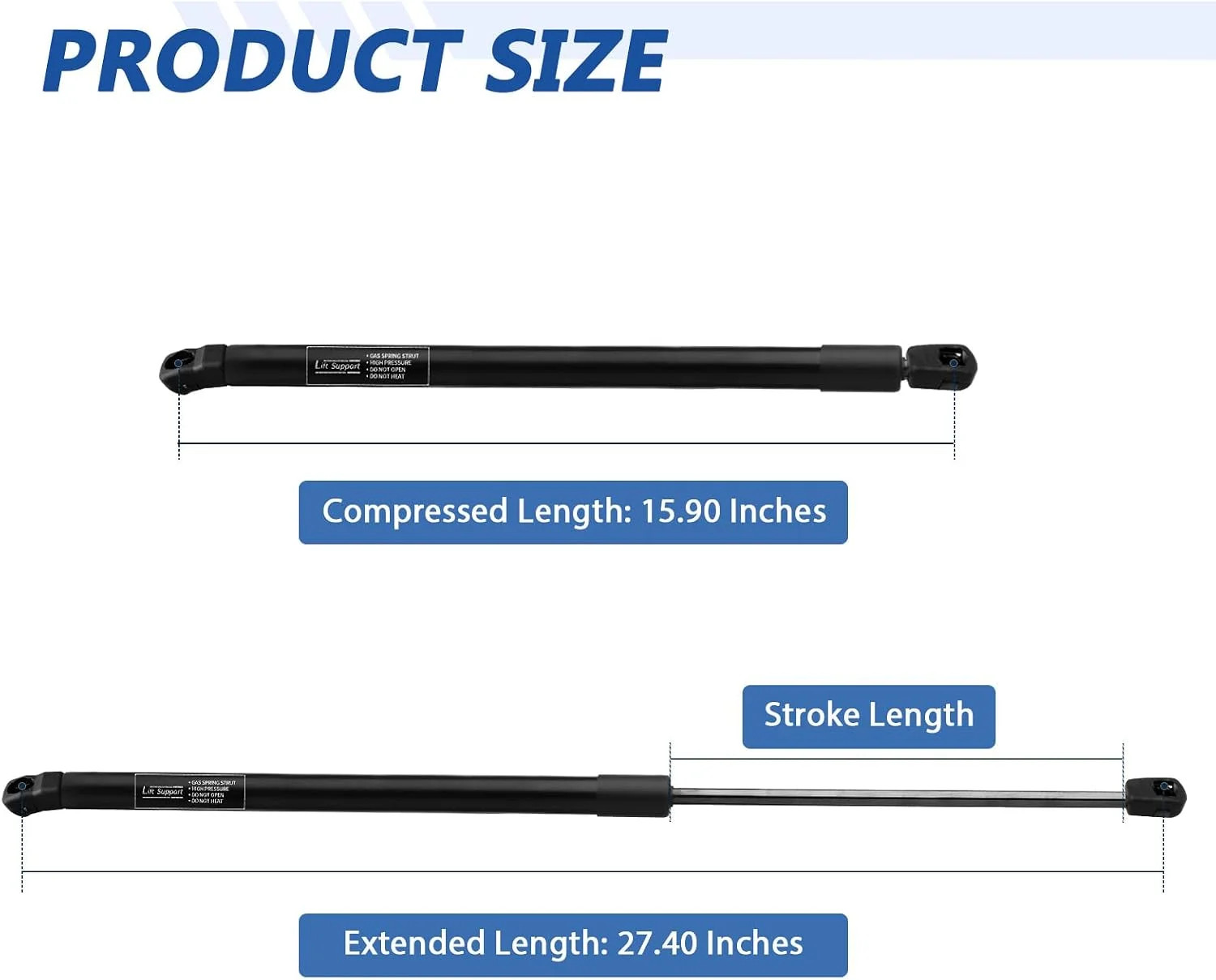 6333 Hood Strut Lift Support for 2007 2008 2009 2010 2011 Toyota Camry SE/XLE/CE