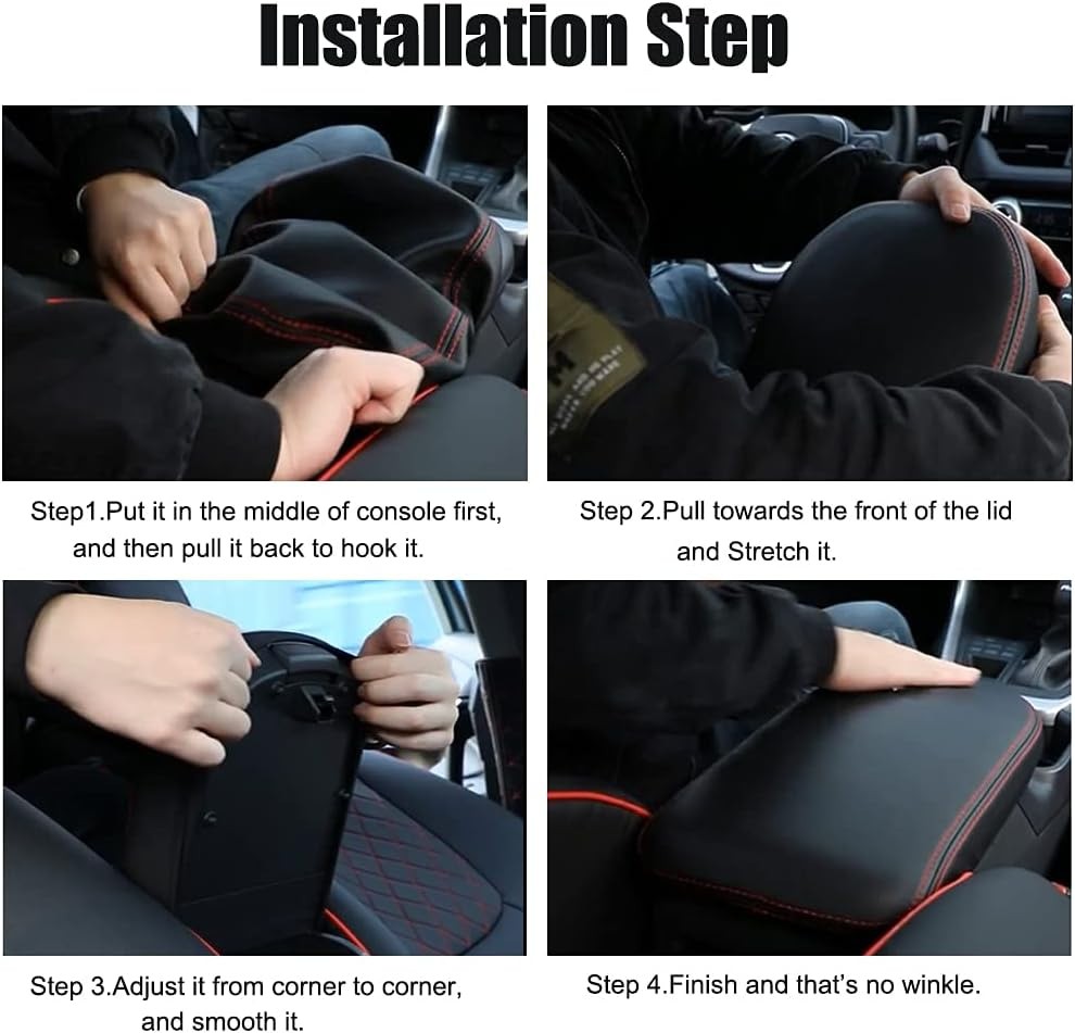 INTGET Center Console Armrest Cover for 2025 Toyota RAV4 Accessories 2024 202…
