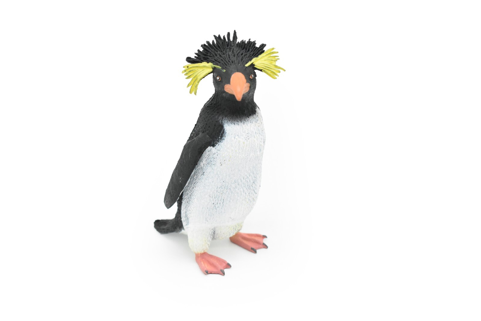 Penguin, Rock Hopper, Very Nice Rubber Model, Hand Painted Toy 5 1/2″ F3408