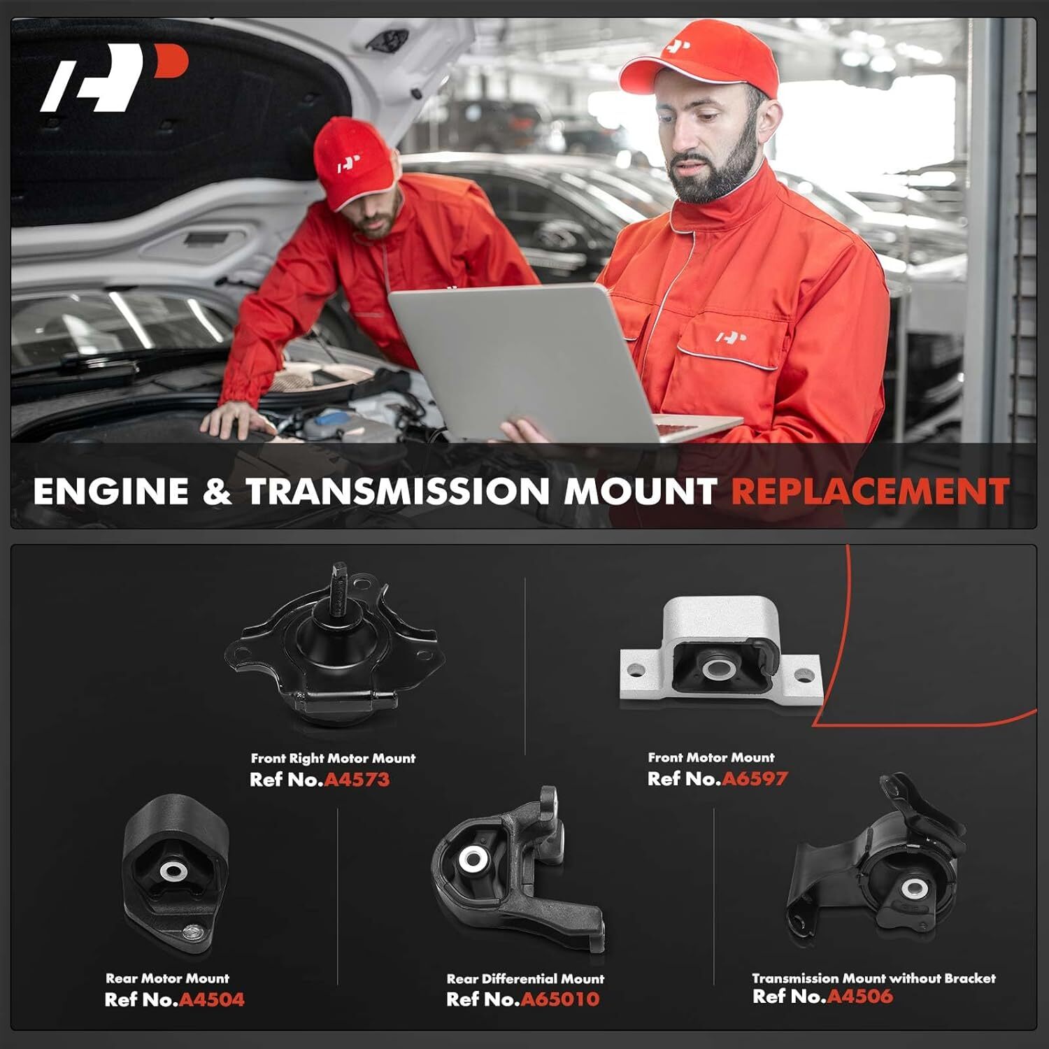 5PCS Set, 4WD APM 5PCS Engine Motor Mount and Transmission Mount Kit