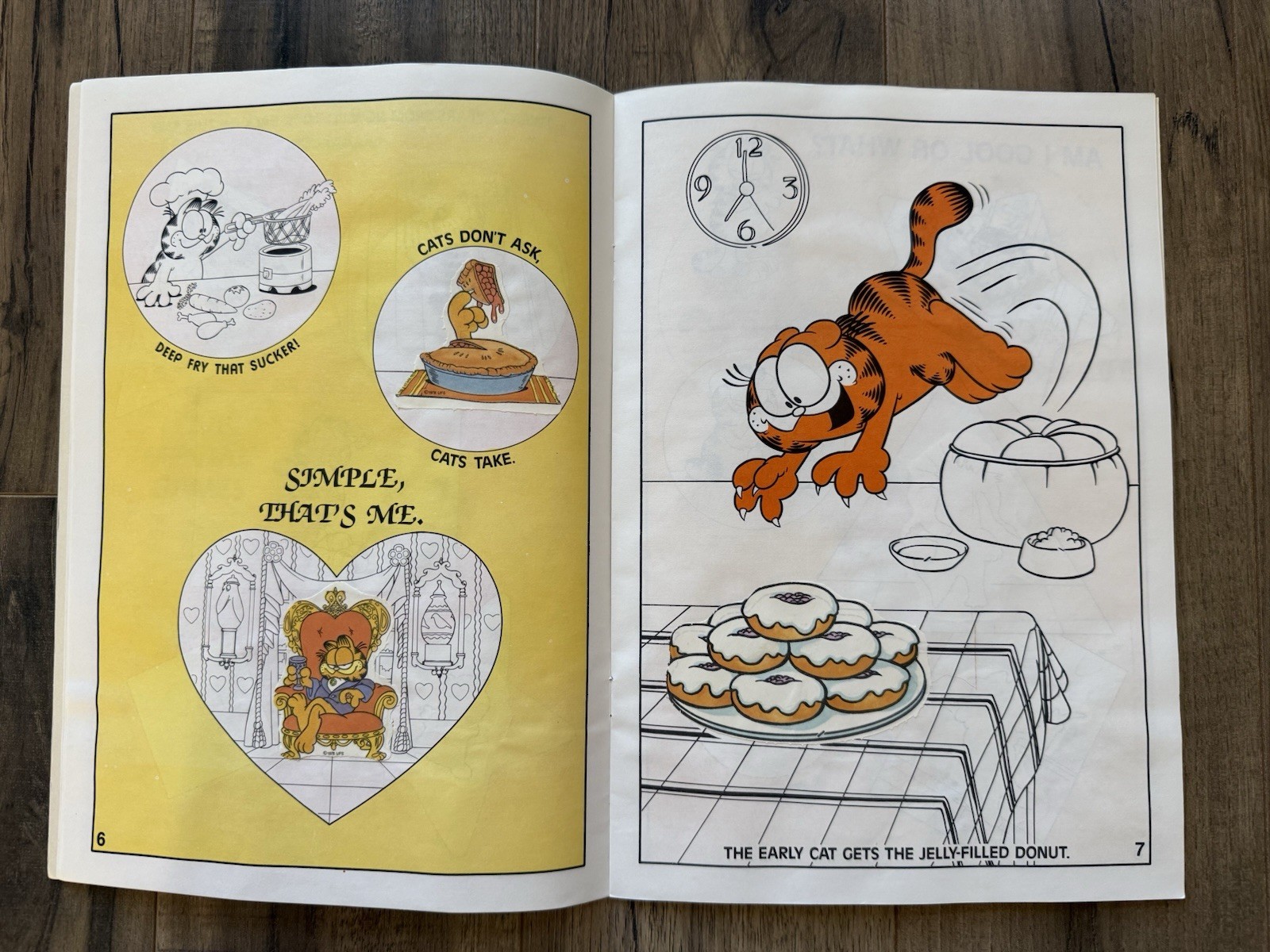 Golden GARFIELD Activity Book LOT Trace & Color Paint ‘N’ Marker With Water Cat