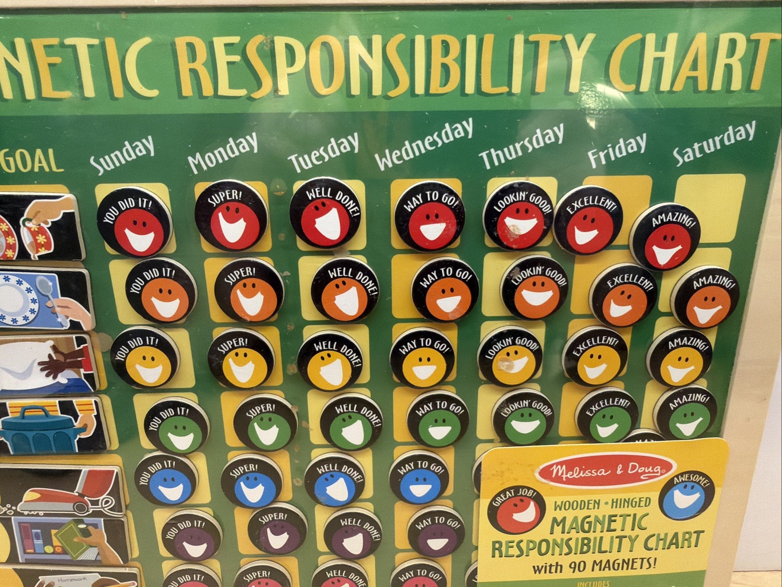 Melissa & Doug My Magnetic Responsibility Chart BRAND NEW & SEALED Wooden
