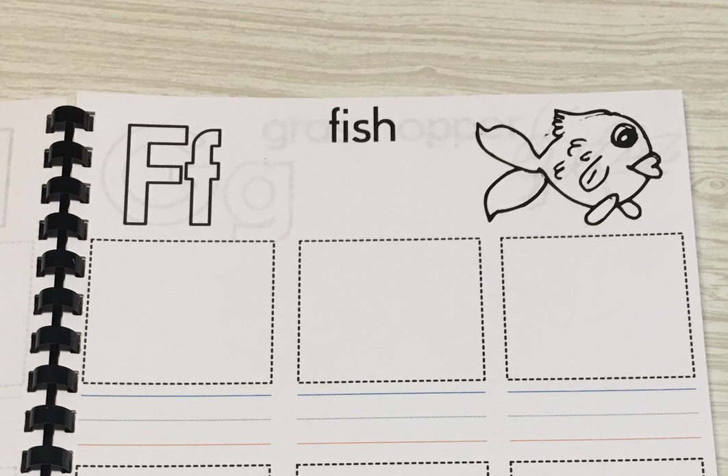 Letter Sounds Pictionary – Pre-school – Kindergarten 40 pages – Single Book